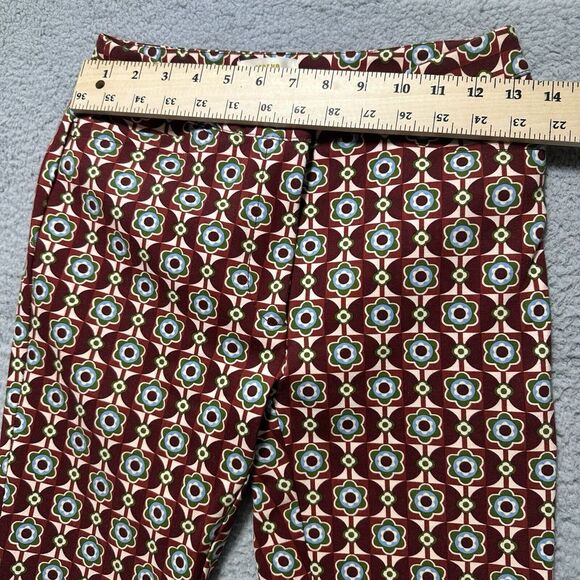 Anthropologie Maeve Mid-Rise Flare Stretch Pants Size‎ 0 Cottage Boho Hippie - Picture 2 of 11